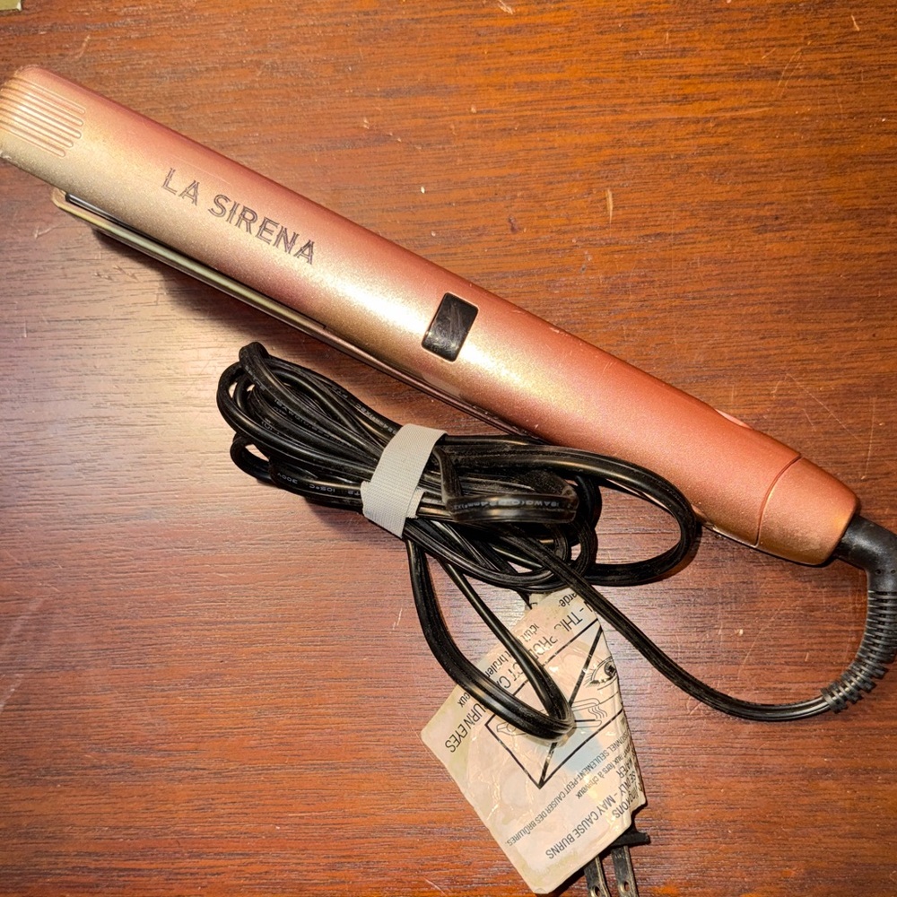 La Sirena Hair Straightener 2-in-1 Tool Straightens Curls   Tested-Works!